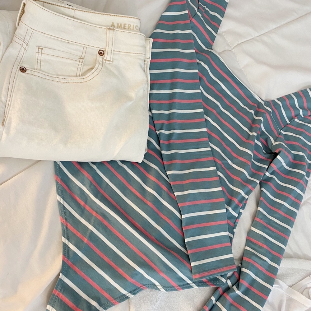☼ Boutique Bodysuit Striped Long Sleeve - Picture 4 of 6